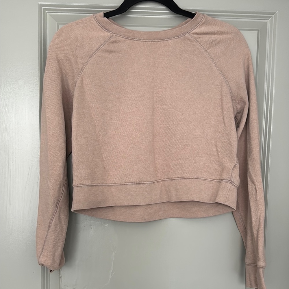 Casual Pink Long Sleeve Sweatshirt